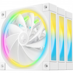 DEEPCOOL FL12 120mm PWM 3-Pack Reverse White Fan