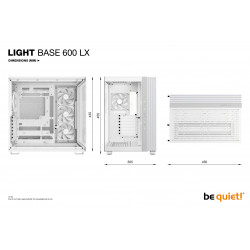 BEQUIET Light Base 600 LX White ATX Midi-Tower PC Case