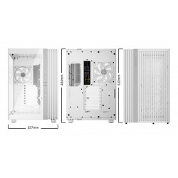 BEQUIET Light Base 900 FX White Full Tower E-ATX PC Case with 4x 140mm ARGB Fans