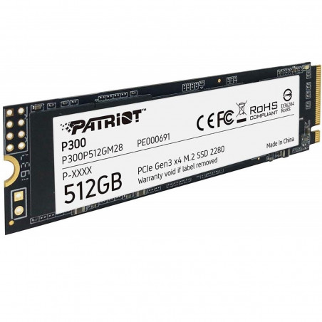 PATRIOT P300 512GB NVMe PCIe Gen3x4 M.2 2280 SSD