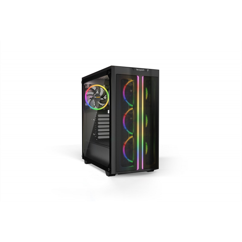 BEQUIET Pure Base 500 FX ATX Mid Tower PC Case with 4 ARGB Fans and USB-C