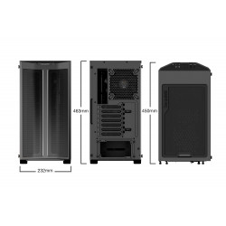 BEQUIET Pure Base 500 FX ATX Mid Tower PC Case with 4 ARGB Fans and USB-C