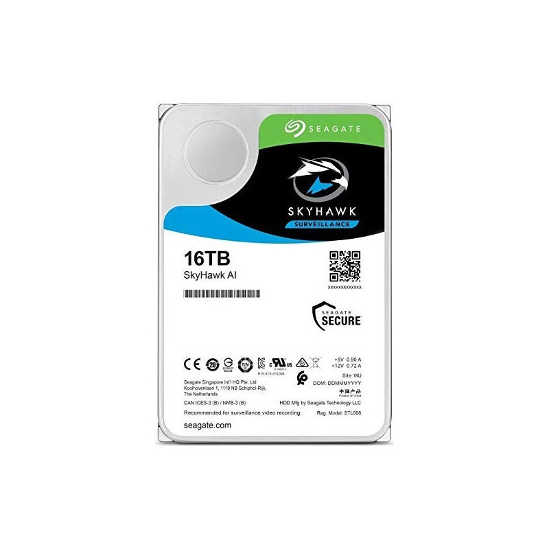 Seagate SkyHawk AI 18TB 3.5" 7200RPM 256MB Cache SATA III Internal Hard Drive