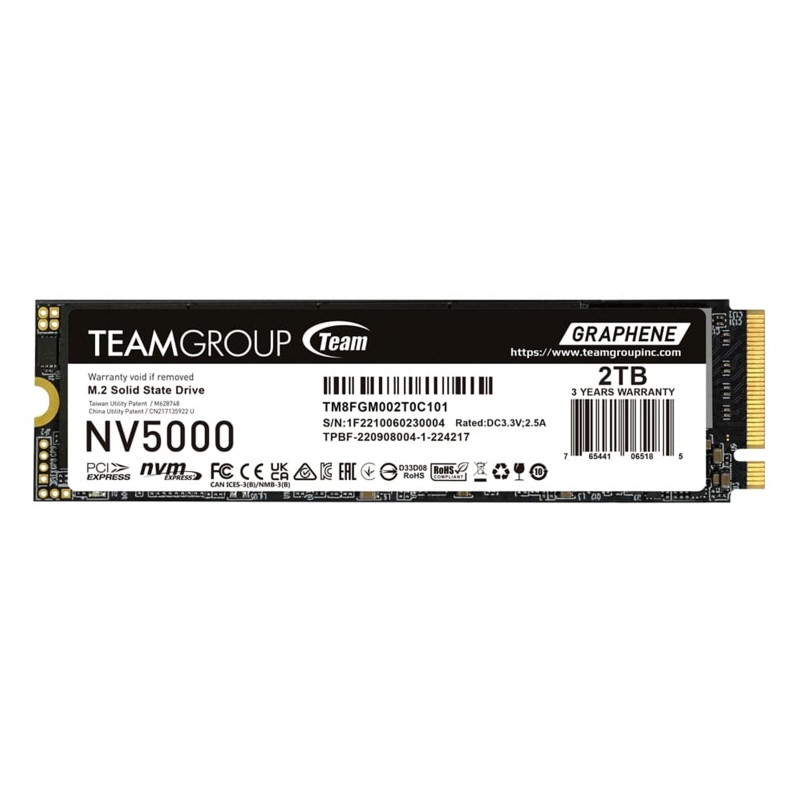 TEAM NV5000 2TB M.2 NVMe PCIe Gen4x4 SSD