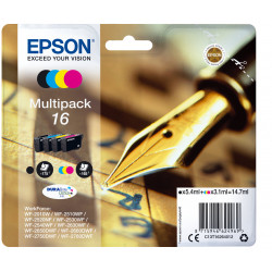 Epson 16 Series Multipack Ink Cartridges Black, Cyan, Magenta, Yellow