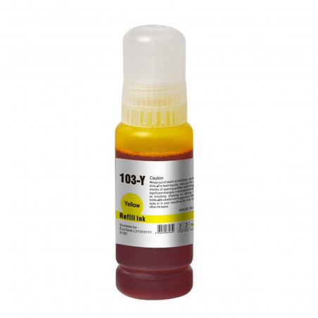INKLAB E103Y Epson Compatible EcoTank Yellow Ink Bottle