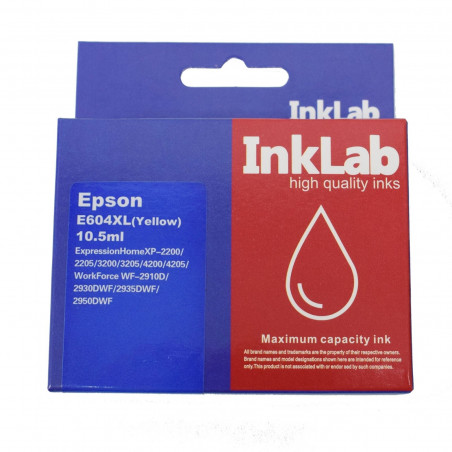 INKLAB T604 Epson Compatible Yellow Ink Cartridge