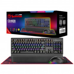 MARVO CM420-UK 3-in-1 RGB Mechanical Keyboard, Mouse and Mousepad Bundle