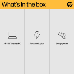 HP 15-fc0045na Laptop 15.6" FHD, Ryzen 3 7320U, 8GB DDR4, 256GB SSD