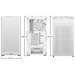 BEQUIET Pure Base 501 Airflow White ATX Mid-Tower PC Case