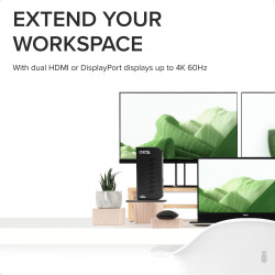 PLUGABLE UD-6950Z Dual Monitor 4K USB-C/USB-A Docking Station