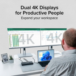 PLUGABLE UD-MSTH2 Dual HDMI 4K 65W USB-C Docking Station