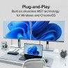 PLUGABLE UD-MSTH2 Dual HDMI 4K 65W USB-C Docking Station