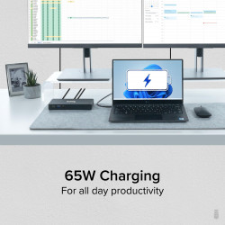 PLUGABLE UD-MSTH2 Dual HDMI 4K 65W USB-C Docking Station