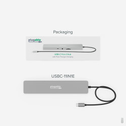 PLUGABLE USBC-11IN1E 11-in-1 USB-C Ethernet Docking Station
