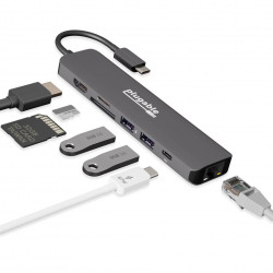 PLUGABLE USBC-7IN1E USB-C Ethernet Docking Station