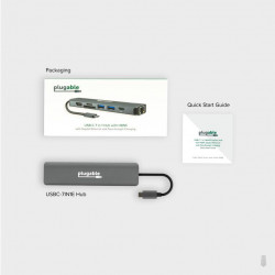 PLUGABLE USBC-7IN1E USB-C Ethernet Docking Station