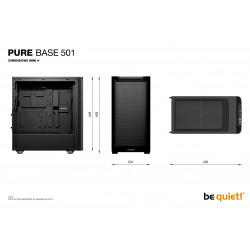 BEQUIET Pure Base 501 Airflow ATX Mid Tower PC Case