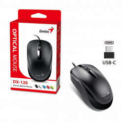 GENIUS DX-120 Wired USB Mouse, 1200 DPI Optical, 3 Buttons