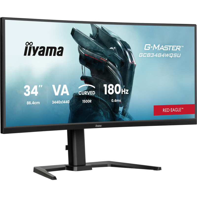 IIYAMA G-Master Red Eagle GCB3484WQSU-B1 34" 3440x1440 0.4ms 180Hz FreeSync Monitor