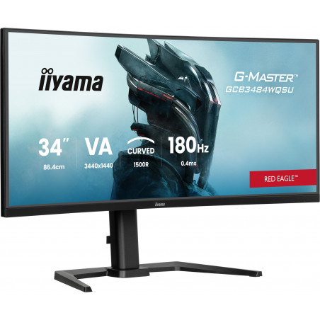 IIYAMA G-Master Red Eagle GCB3484WQSU-B1 34" 3440x1440 0.4ms 180Hz FreeSync Monitor