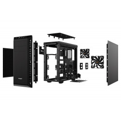 BEQUIET Pure Base 600 ATX Mid Tower PC Case with 3x Pure Wings 2 Fans