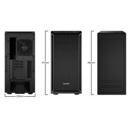 BEQUIET Pure Base 600 ATX Mid Tower Case with 3x Pure Wings 2 Fans