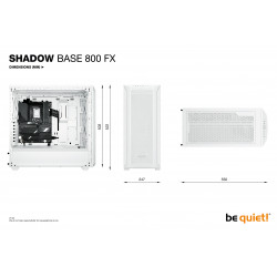 BEQUIET Shadow Base 800 FX White ATX Mid-Tower PC Case