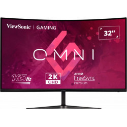 VIEWSONIC VX3218C-2K 32" Curved Gaming Monitor, QHD, 165Hz, FreeSync