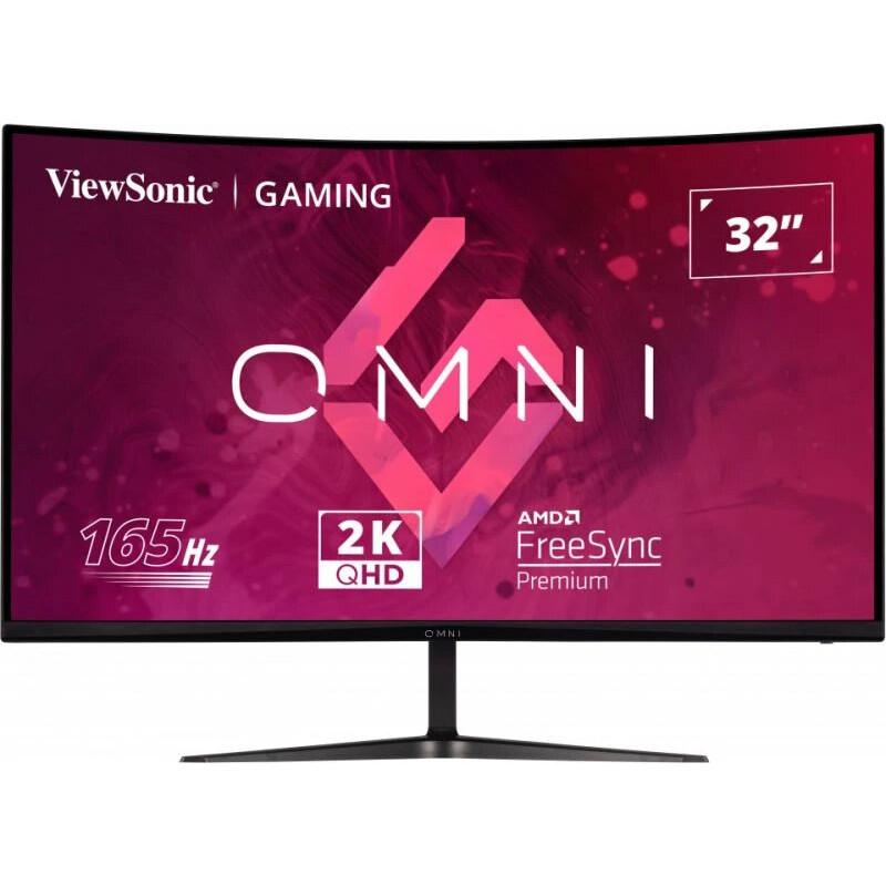 VIEWSONIC VX3218C-2K 32" Curved Gaming Monitor, QHD, 165Hz, FreeSync