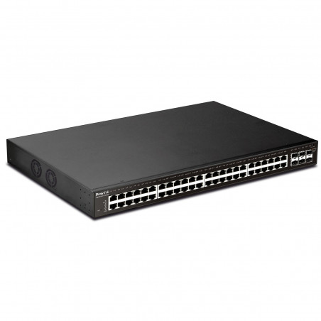 DrayTek VSP2540XS-K 48-Port PoE Managed Layer 2+ Switch with 6x 10GbE SFP Ports