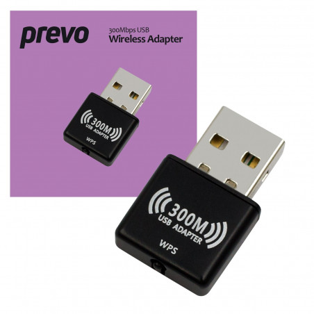 PREVO USBW4 300Mbps Wireless Network Adapter