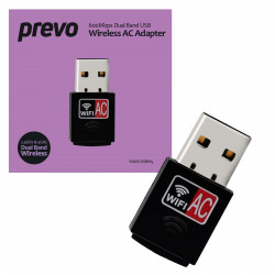 PREVO USBW5 600Mbps Dual Band Wireless AC Network Adapter