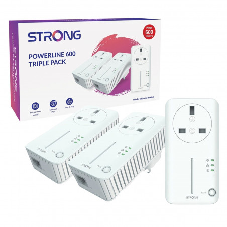 STRONG POWERL600TRIUKV2 AV600 Triple Pack Powerline Kit