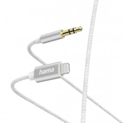 HAMA 00201522 1m White Lightning to 3.5mm Jack Cable
