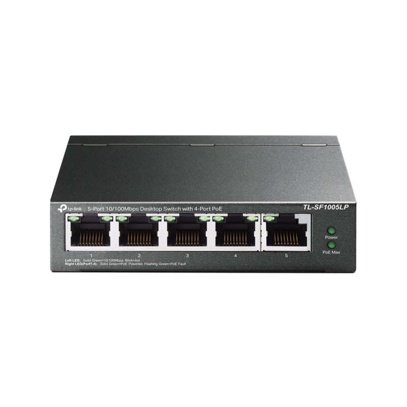 TP-LINK TL-SF1005LP 5-Port 10/100Mbps PoE Switch