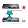 TP-LINK TL-SG1210MPE 10-Port Gigabit Easy Smart Switch with 8-Port PoE+ (123W)