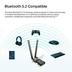 TP-LINK ARCHER TX20E AX1800 Wi-Fi 6 PCIe Adapter