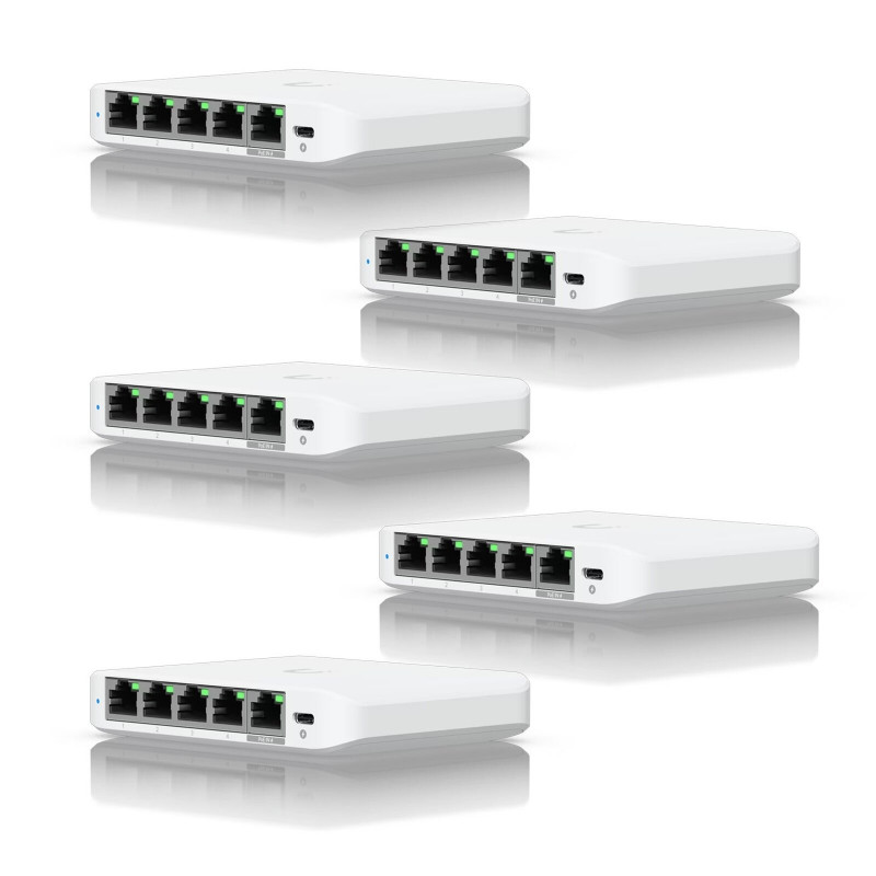 UBIQUITI USW-FLEX-MINI-5 5-Port Gigabit PoE/USB-C Network Switch
