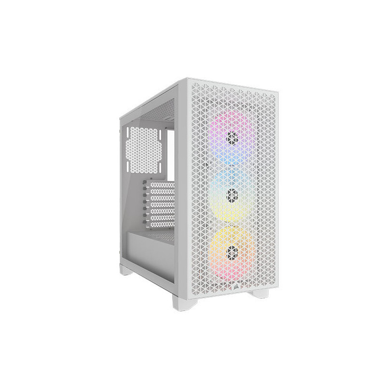 CORSAIR 3000D RGB Airflow White ATX Mid-Tower PC Case