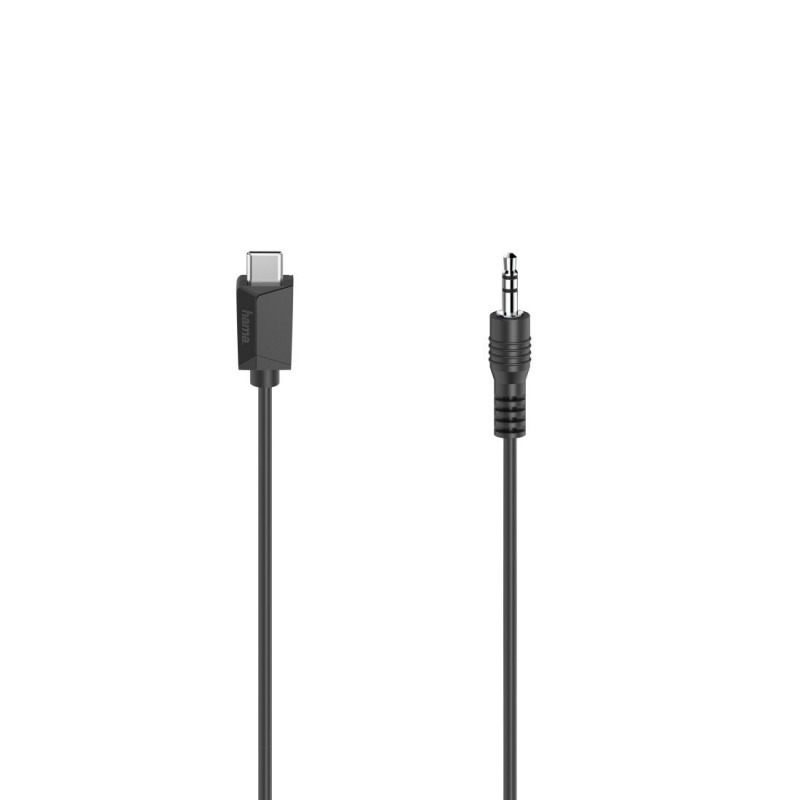 HAMA 00200729 USB-C to 3.5mm Jack Adapter, White, 0.75m