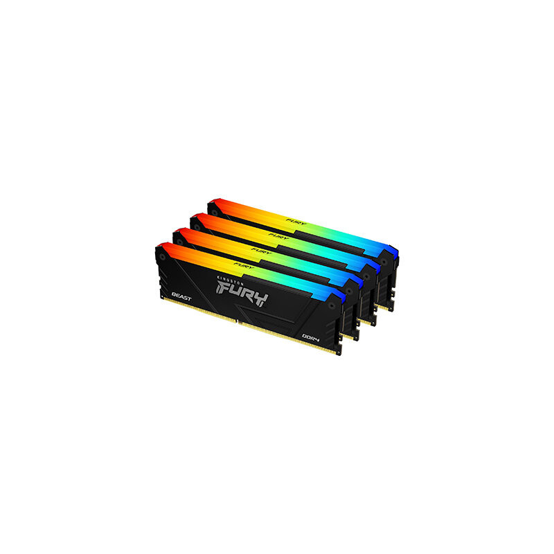 Kingston FURY Beast 128GB (4x32GB) 3600MHz DDR4 RGB System Memory