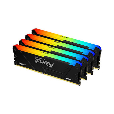 Kingston FURY Beast 128GB (4x32GB) 3600MHz DDR4 RGB System Memory