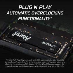Kingston Fury Impact 16GB DDR4 3200MHz CL20 SODIMM Memory