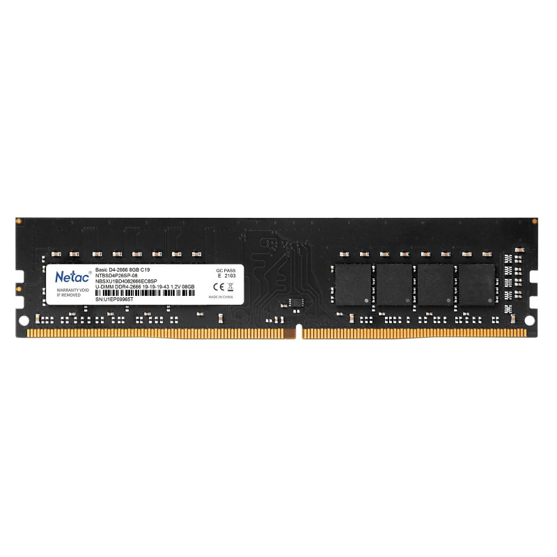 NETAC NTBSD4P26SP-08 8GB DDR4 2666MHz DIMM