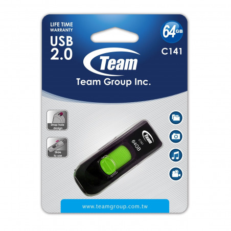 TEAM TC14164GG01 64GB USB 2.0 Flash Drive