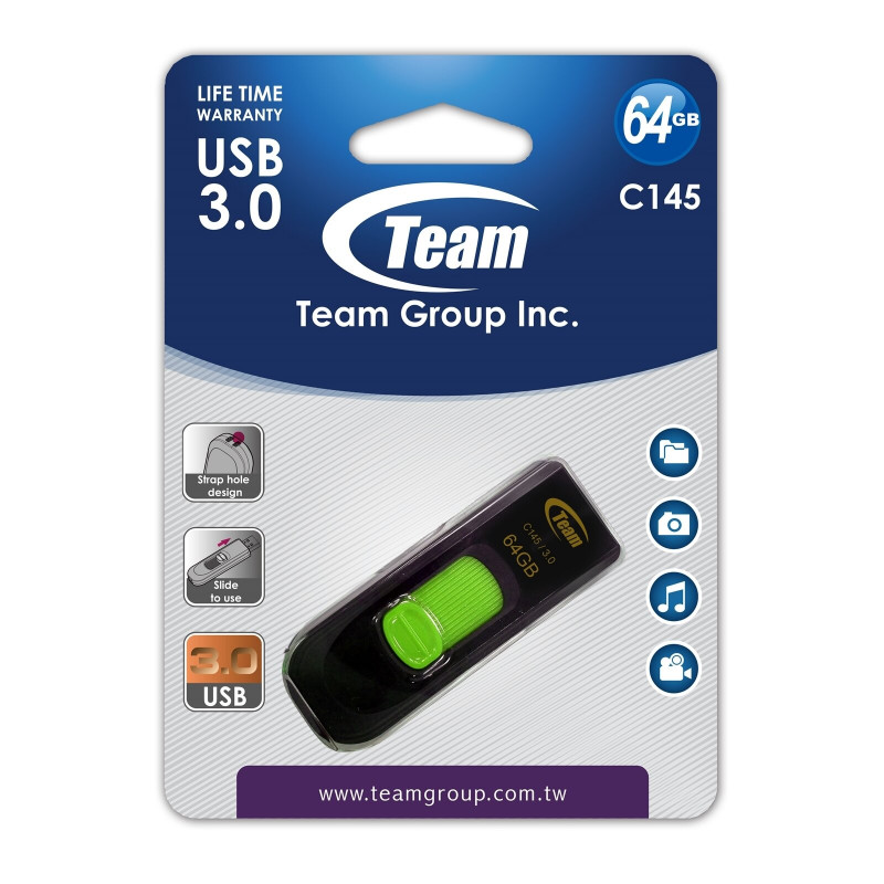 TEAM TC145364GG01 64GB USB 3.0 Flash Drive