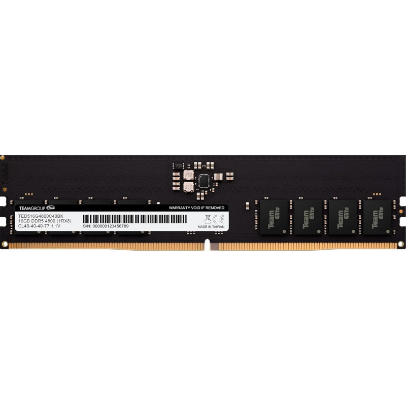 TEAM TED516G4800C4001 16GB DDR5 4800MHz CL40 DIMM