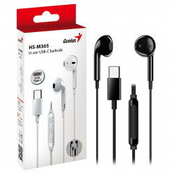 GENIUS HS-M365B USB-C Wired Earbuds with Microphone