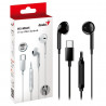 GENIUS HS-M365B USB-C Wired Earbuds with Microphone